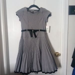 A white and black dress